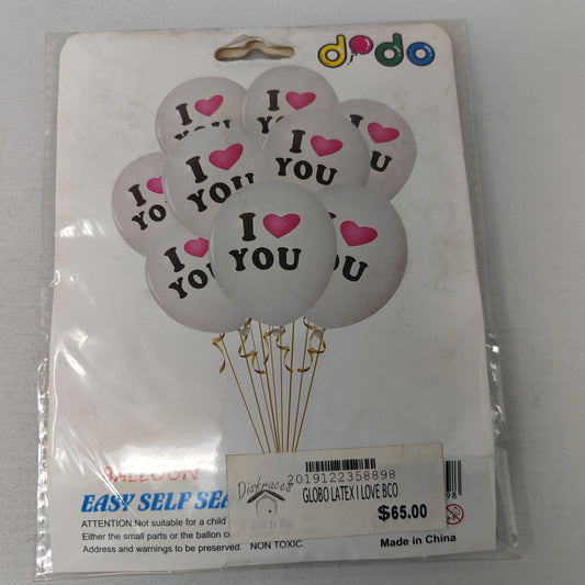 Globo latex i love bco