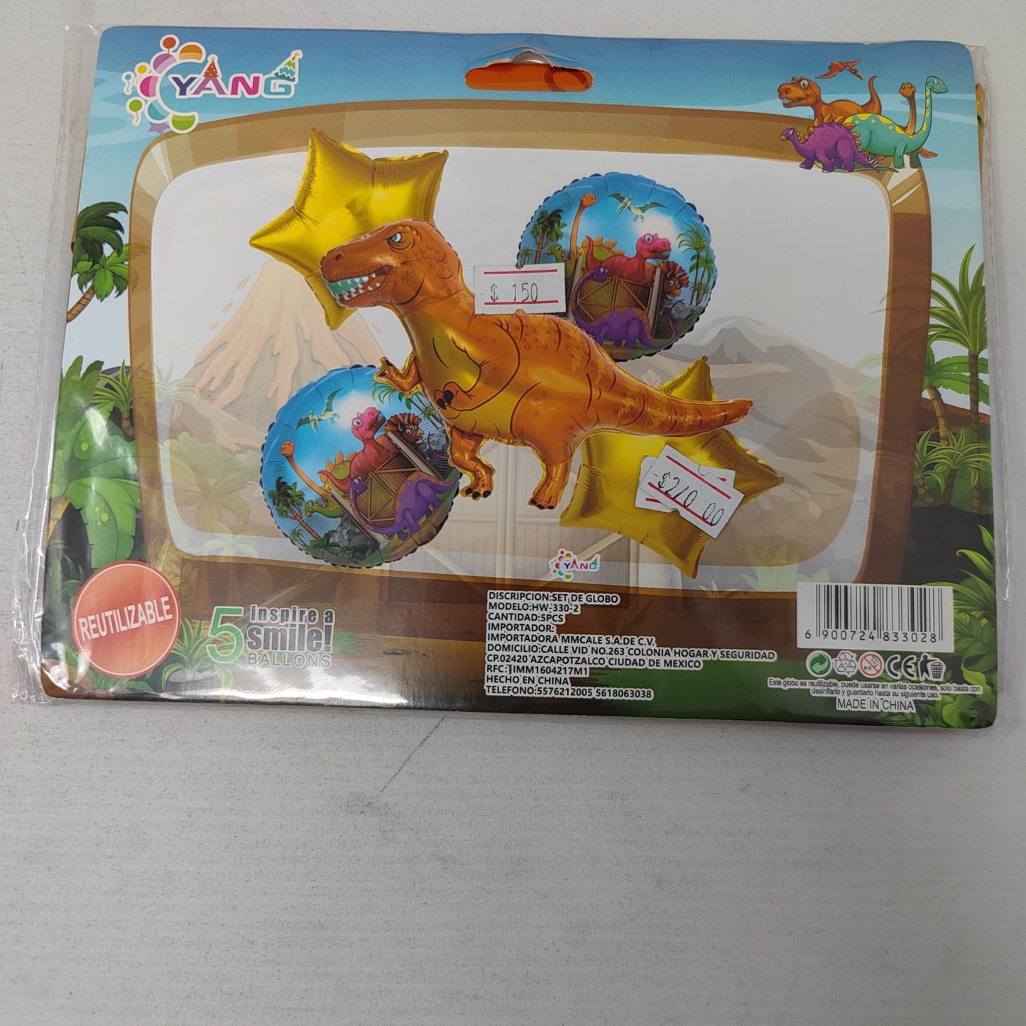 Kit dino globo