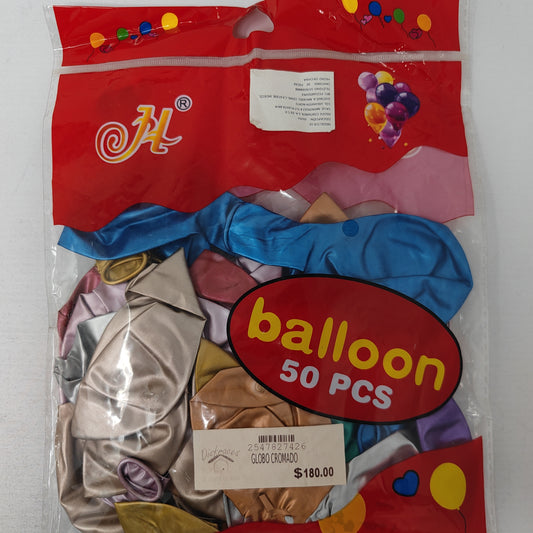 Globo cromado 50 pz