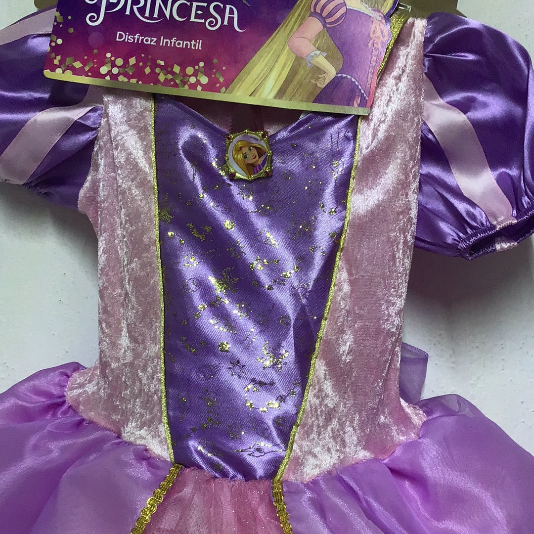  Disney - Disfraz de Rapunzel para adultos, disfraz de
